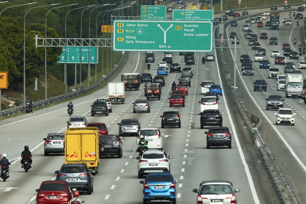 Verkehrsaufkommen in Malaysia nach Eid al-Fitr