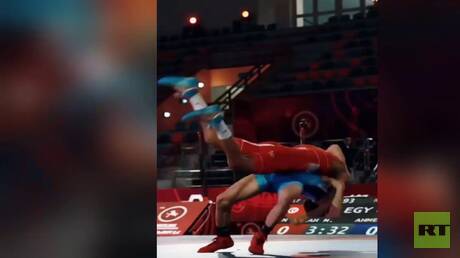 عبد الله حسونة يتألق في بطولة أفريقيا للمصارعة