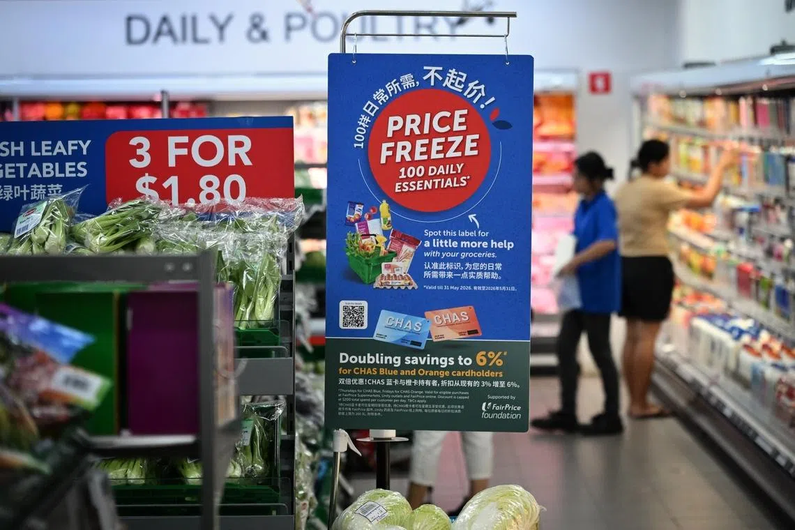 Gel des prix de 500 produits essentiels à Singapour