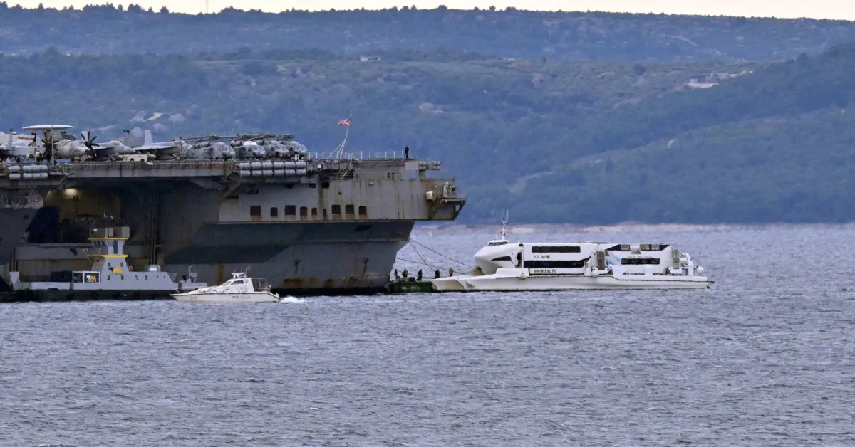 U.S. Aircraft Carrier Gerald Ford Leaves Croatia