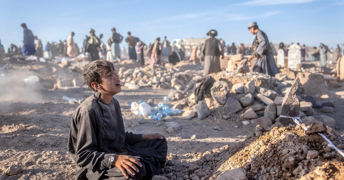 Augmentez le nombre de victimes du tremblement de terre en Afghanistan
