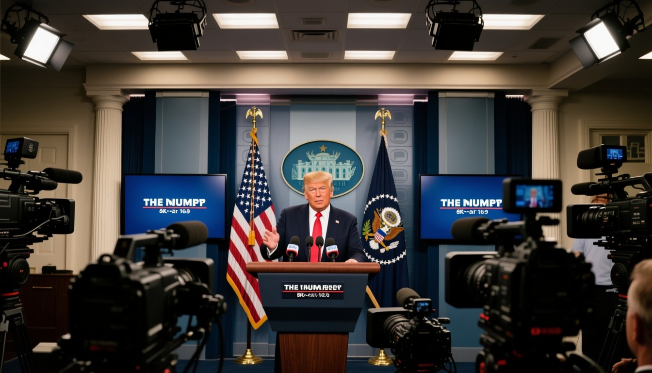 ترامب يتحدث عن القضايا العالمية في مؤتمر صحفي