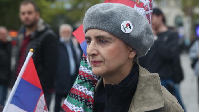 احتجاجات بلغراد ضد مشاركة إسرائيل في يوروفيجن