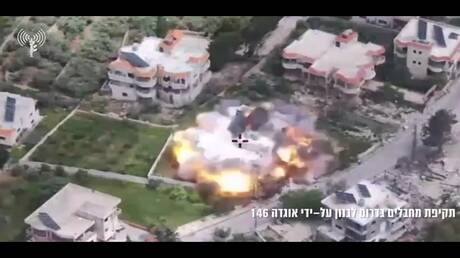 الجيش الإسرائيلي يهاجم مواقع حزب الله في لبنان