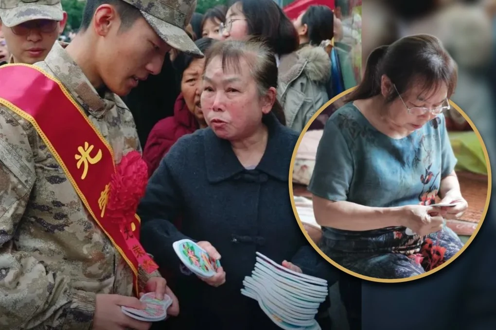 Chinese mother creates shoe pads for soldiers in memory of son