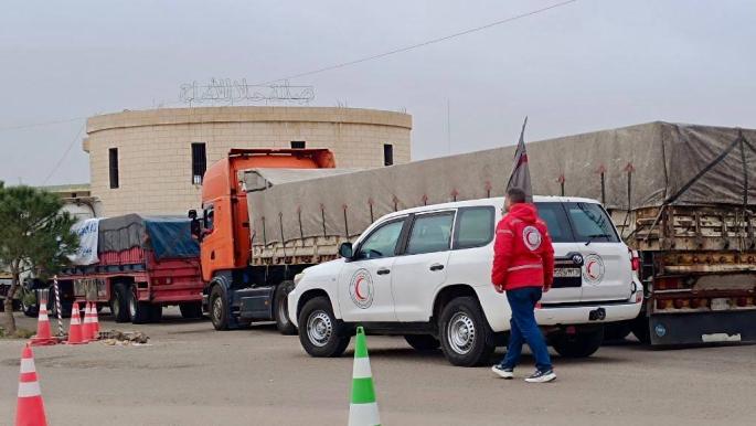 Humanitarian Aid Convoy Enters Sweida to Support Residents