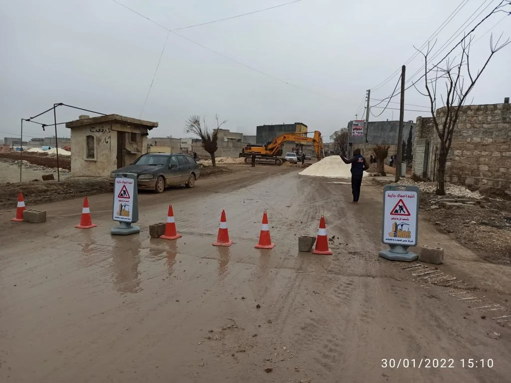 إنجاز مشروع تأهيل طريق مدخل أم الرصاص في الأردن