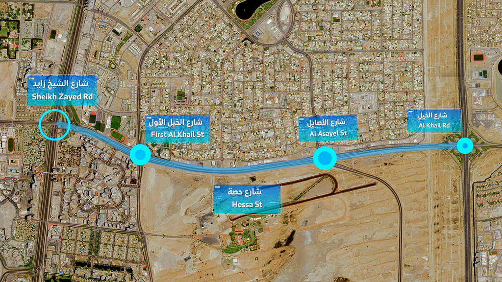 Traffic Diversions on Hessa Street This Weekend in Dubai
