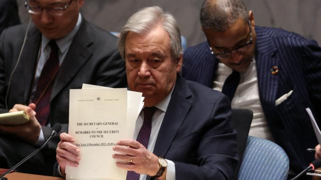 Guterres colabora con Consejo de Paz de Gaza a pesar de reservas