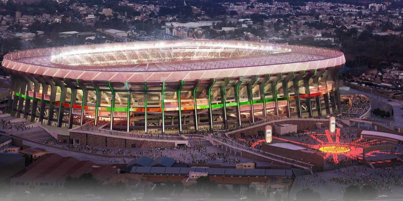 Wiedereröffnung des Estadio Azteca in Mexiko