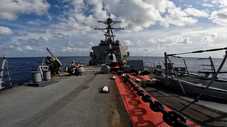 US-Kriegsschiff bewegt sich in den Nahen Osten