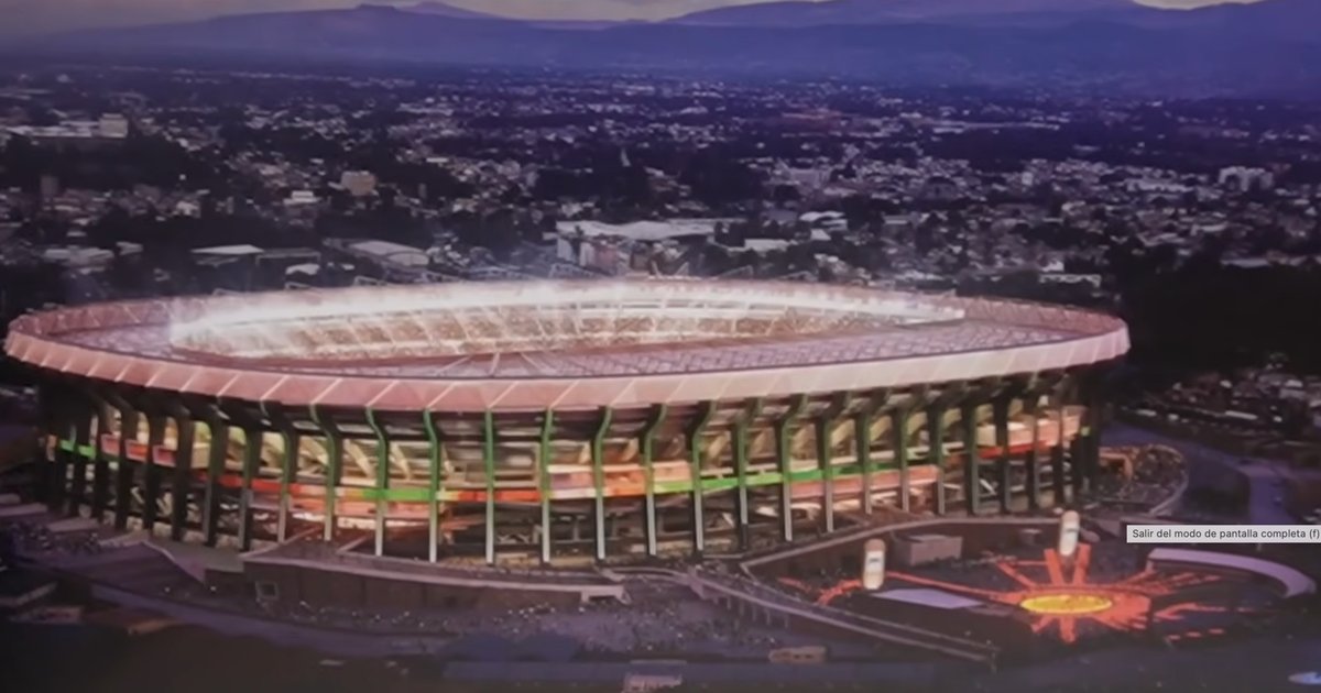 Préparatifs du stade Azteca pour la Coupe du Monde 2026