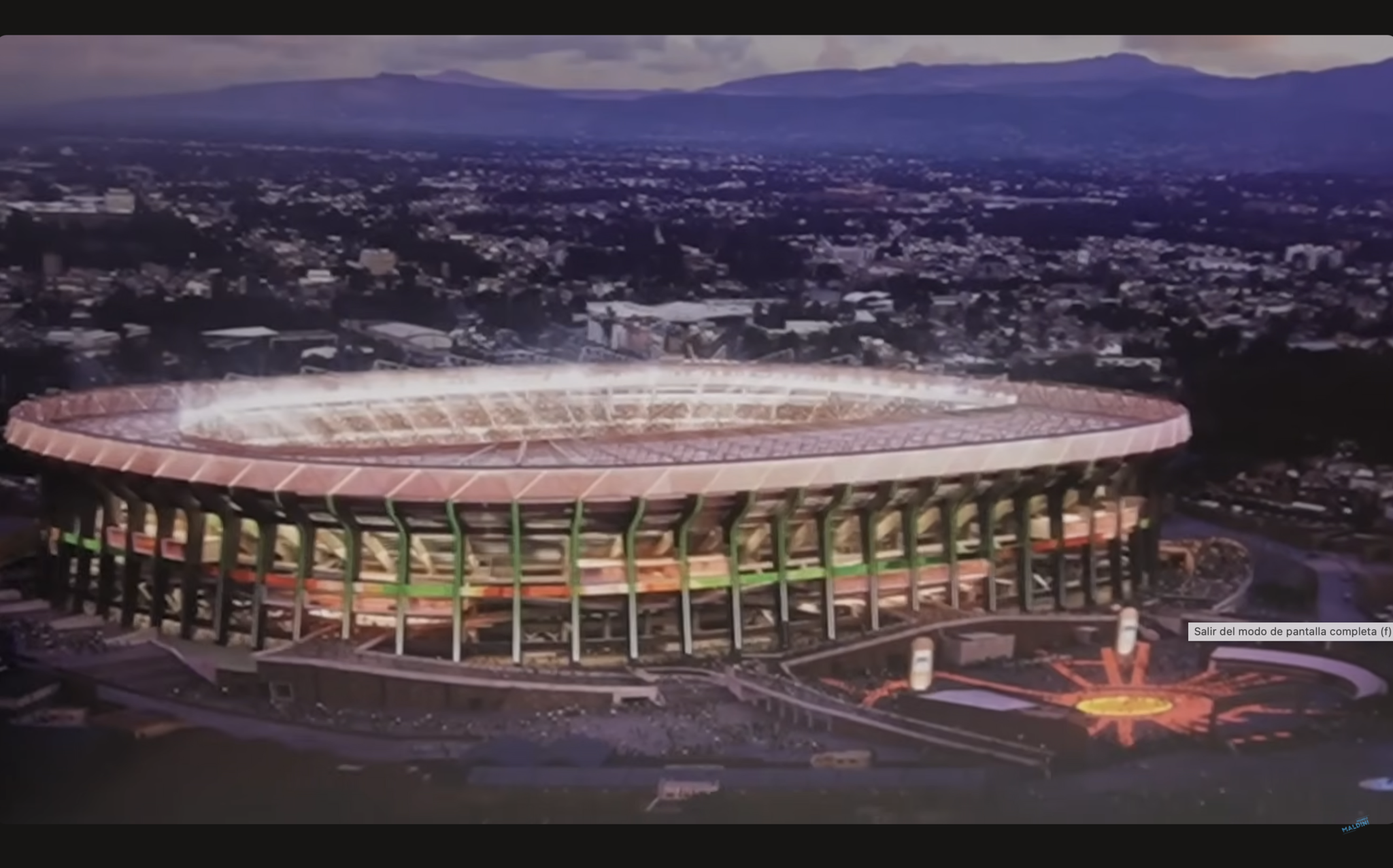 Préparatifs du stade Azteca pour la Coupe du Monde 2026