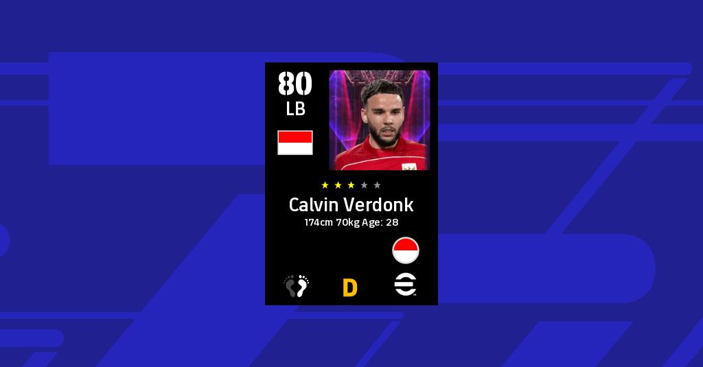 L'entraîneur indonésien loue Calvin Verdonk