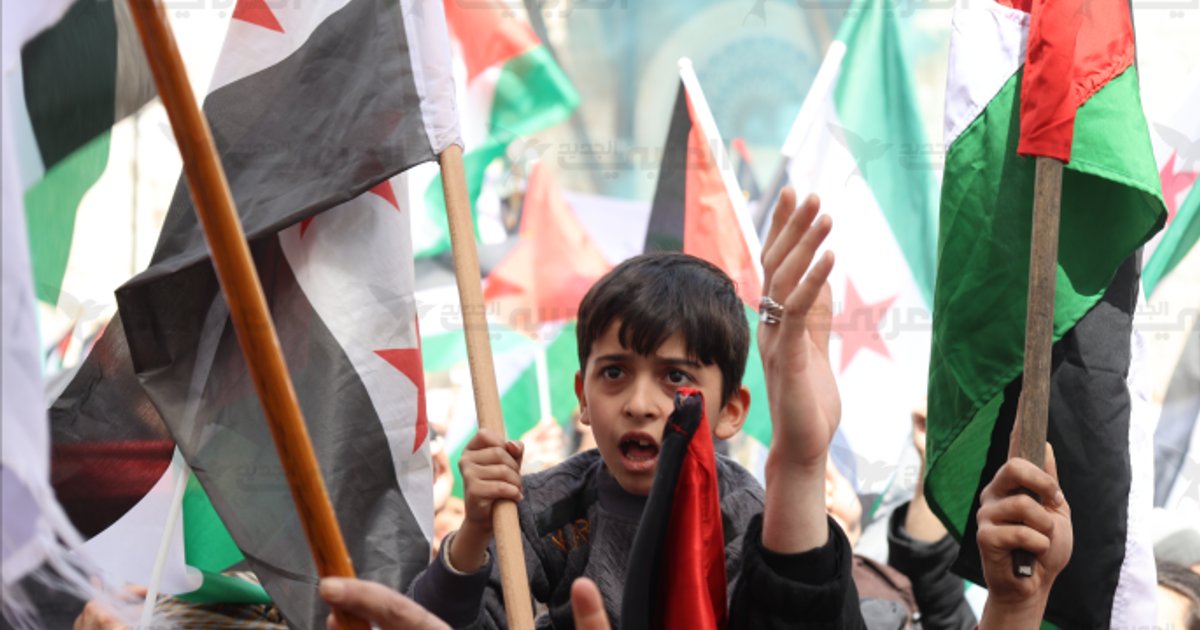 المظاهرات في سورية ودعم القضية الفلسطينية