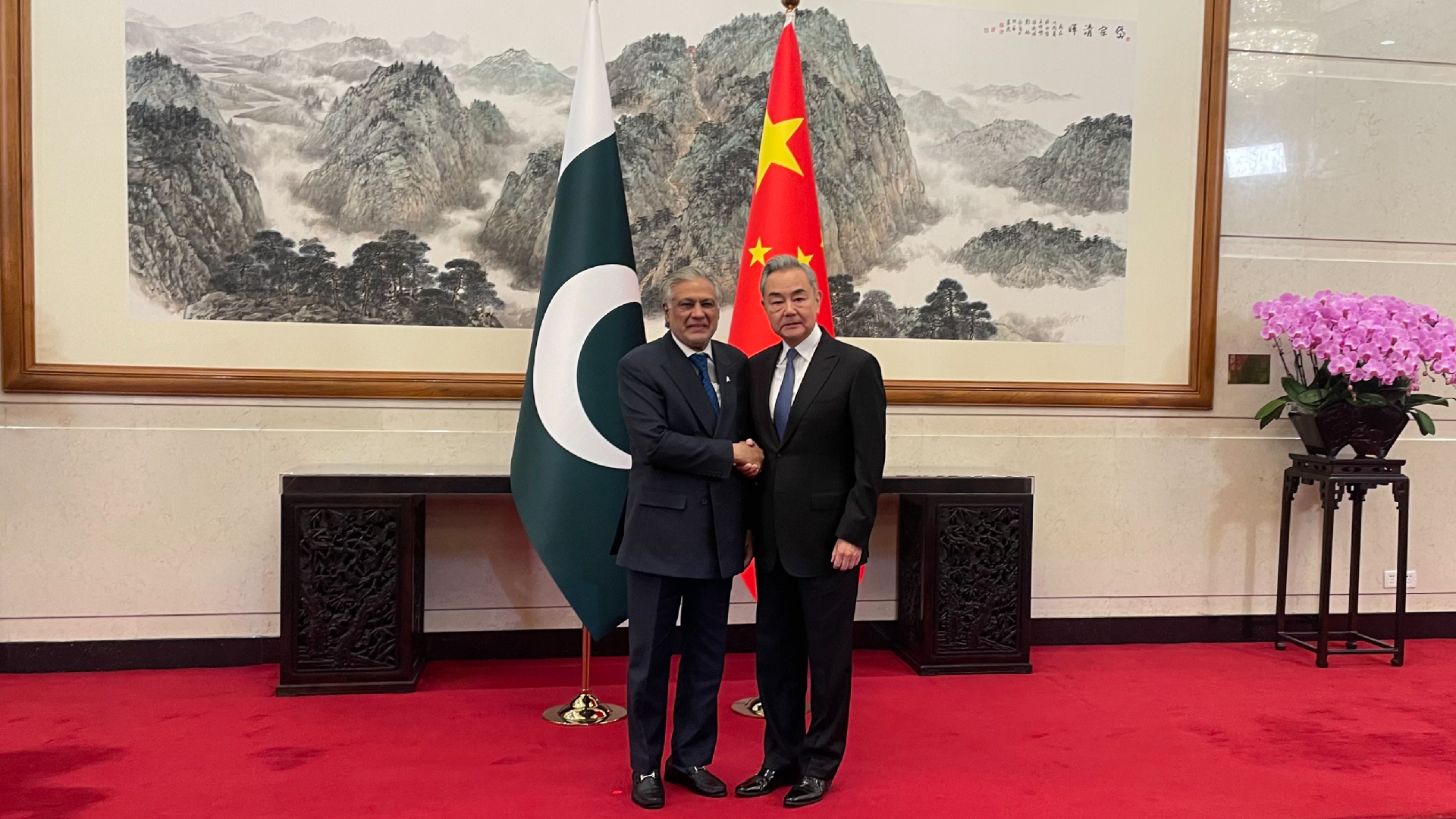Treffen der Außenminister von China und Pakistan zur Iran-Krise