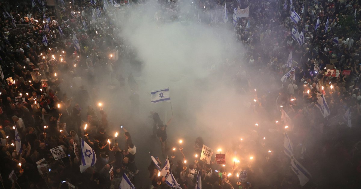 Massendemonstrationen in Tel Aviv gegen die Regierung