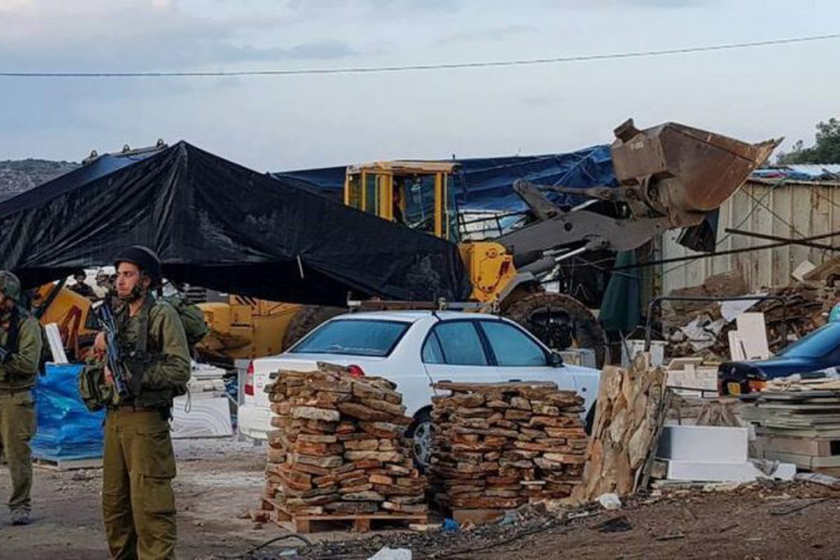 Démolition de maisons palestiniennes à Qalandia