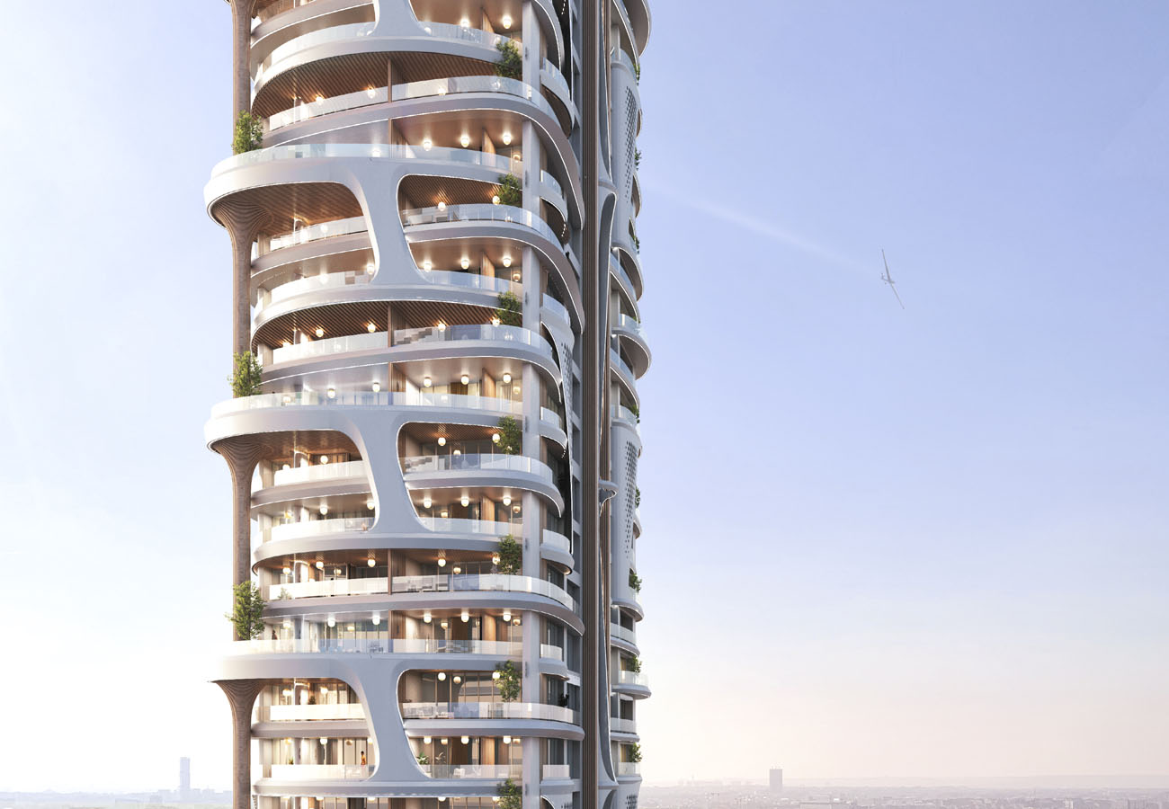 Debris Falls in Dubai Marina from Interception Operation