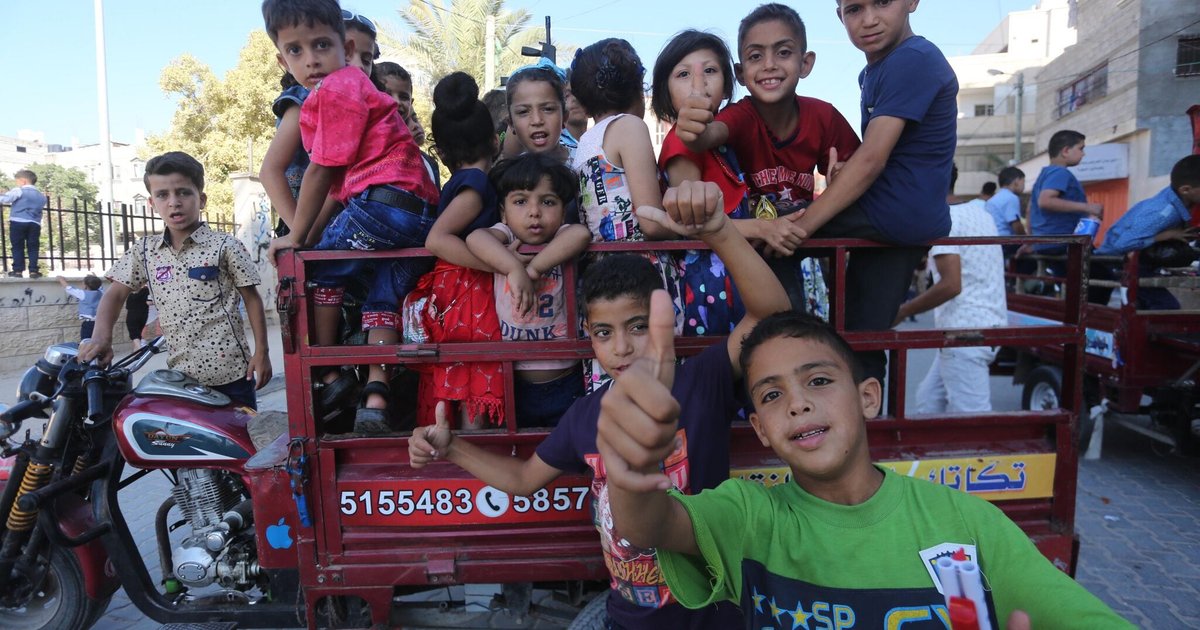 Karneval für Kinder in Gaza zum Eid al-Fitr