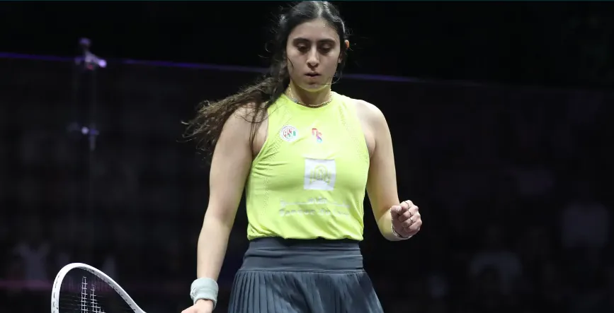 نور الشربيني se qualifie pour les quarts de finale du squash