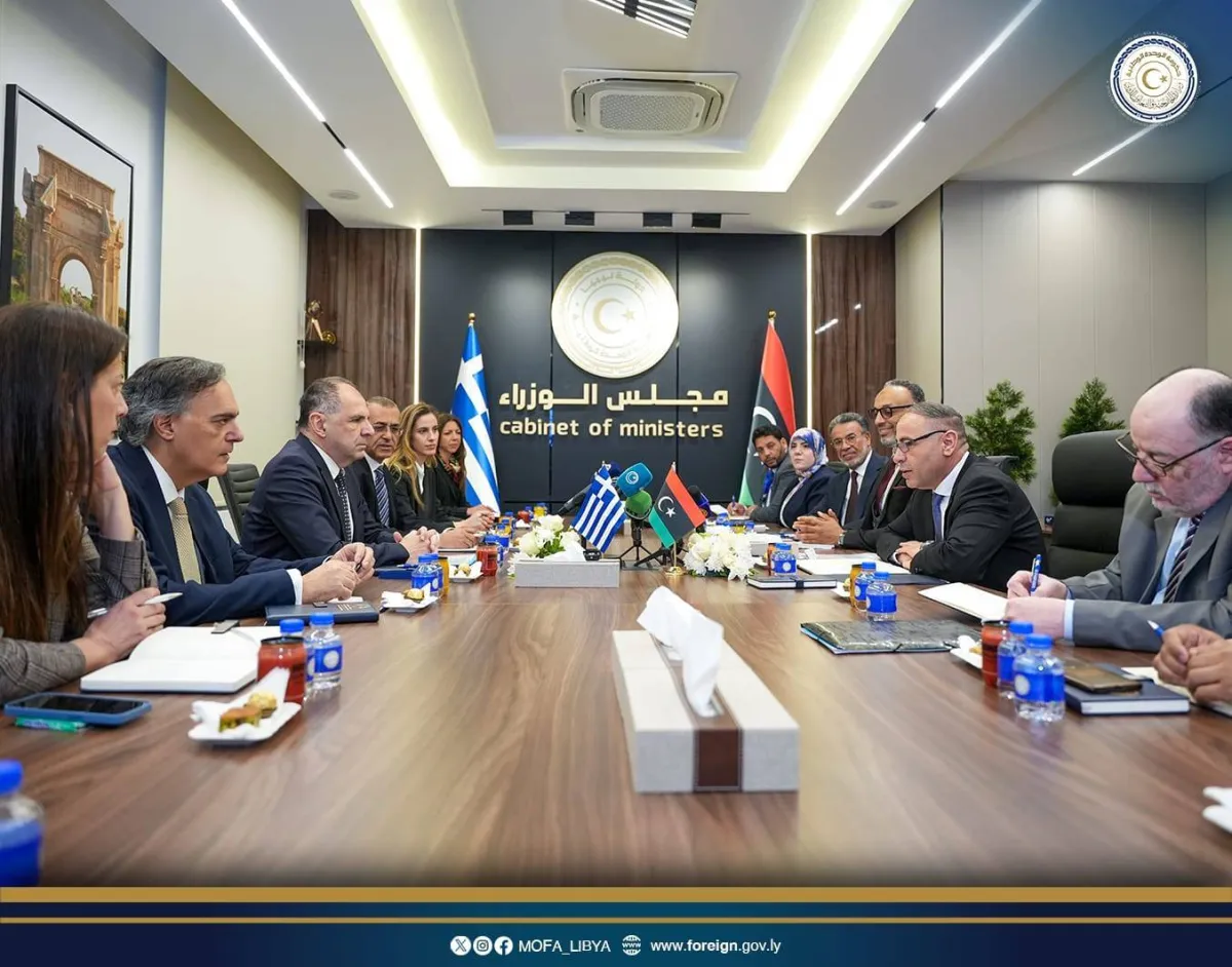 محادثات ليبية - يونانية لتعزيز التعاون في ملف الهجرة