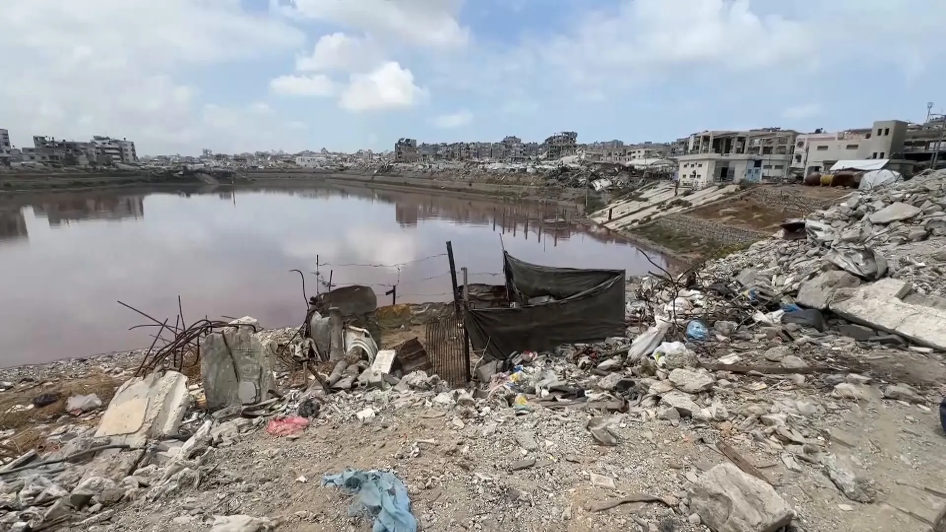 Steigender Abwasserstand in Gaza