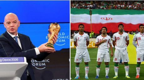 Protestation des joueurs iraniens contre les États-Unis