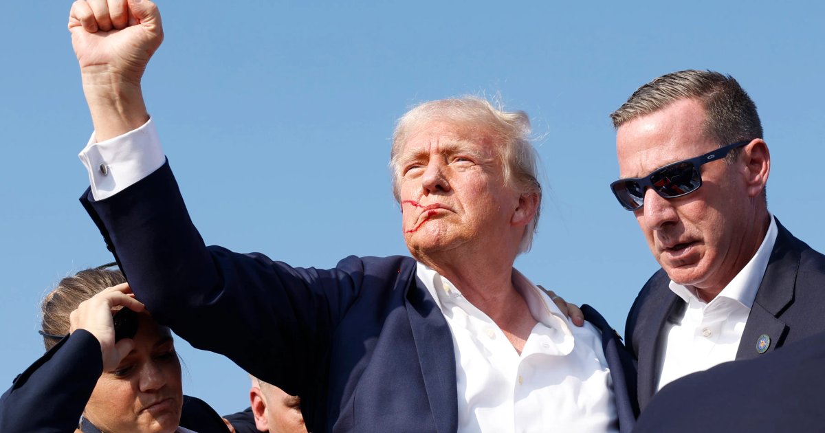 Trump Stumbles During Evacuation After Gunfire Incident