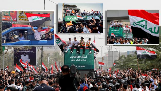 Accueil de l'équipe irakienne après sa qualification au Mondial