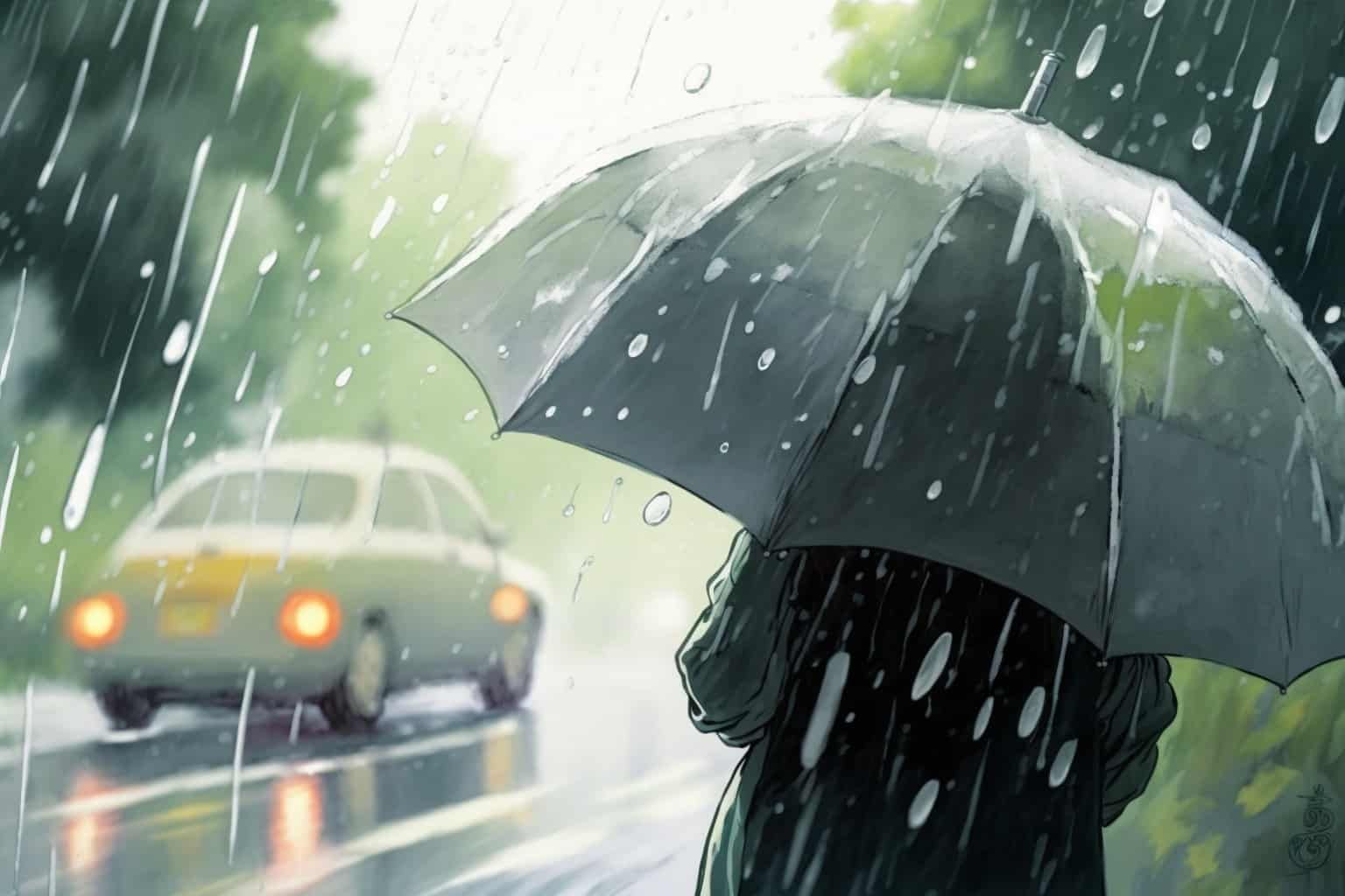 Prière du Prophète lors de la pluie : « اللَّهُمَّ حَوَالَيْنَا وَلاَ عَلَيْنَا »