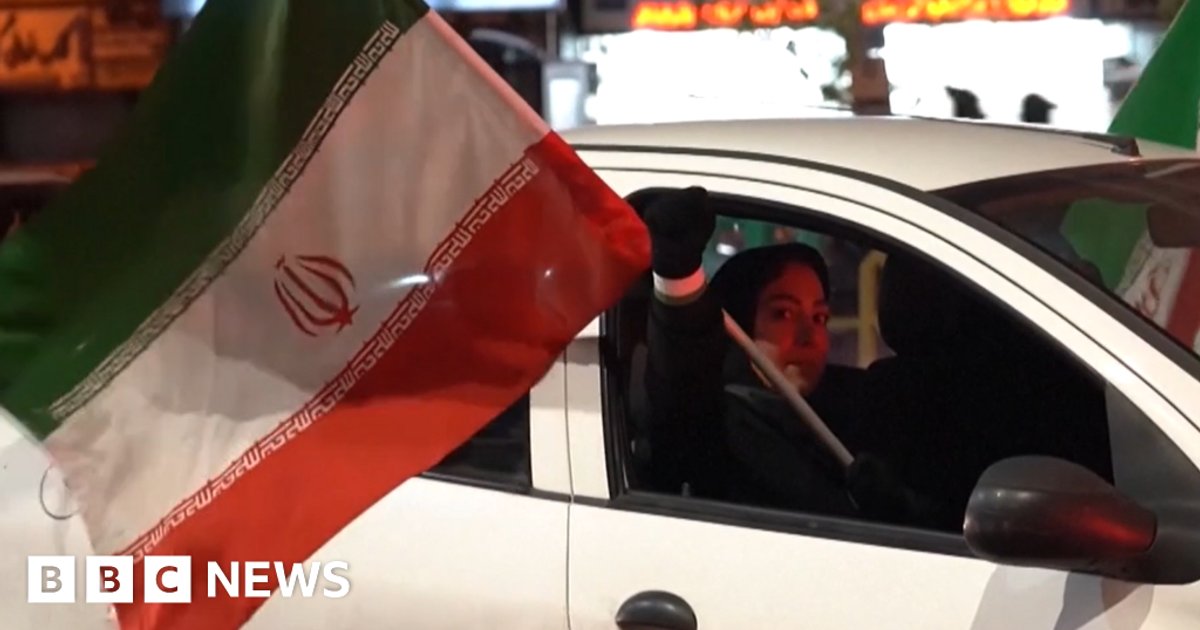 تظاهرات في طهران بعد وقف إطلاق النار بين أمريكا وإيران