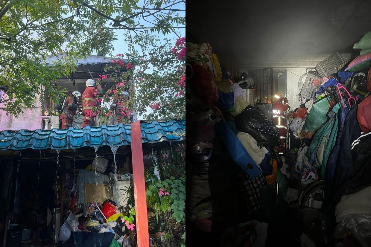 Brand in Taman Midaan, Maleisië veroorzaakt schade