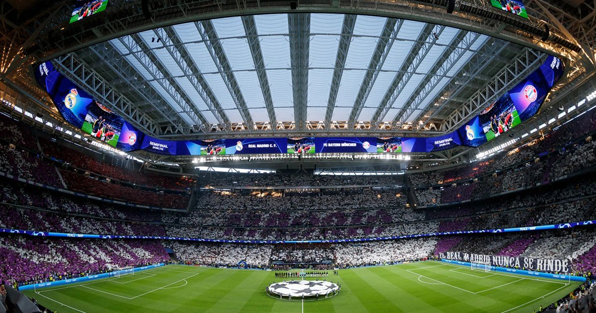 Begegnung Real Madrid gegen Bayern München im Viertelfinale